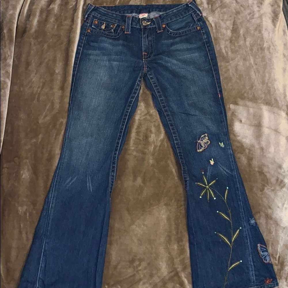 True Religion Floral Jeans